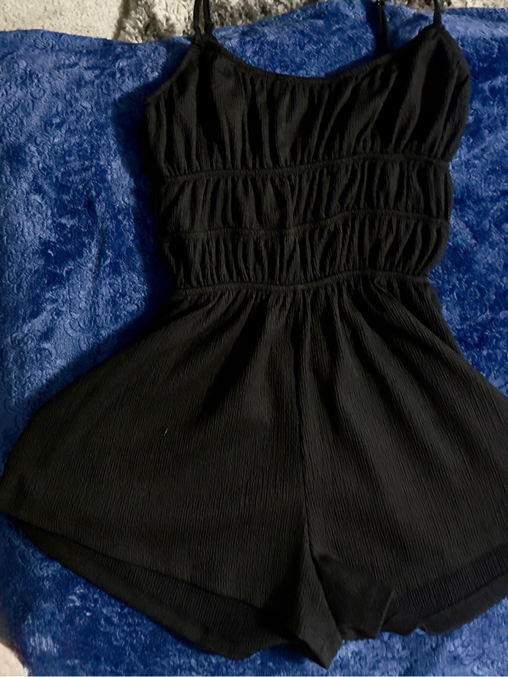 Black Smocked Romper by H&M (XS)